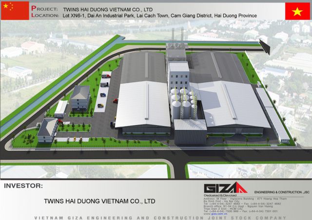 NHÀ MÁY TWINS HẢI DƯƠNG VIỆT NAM