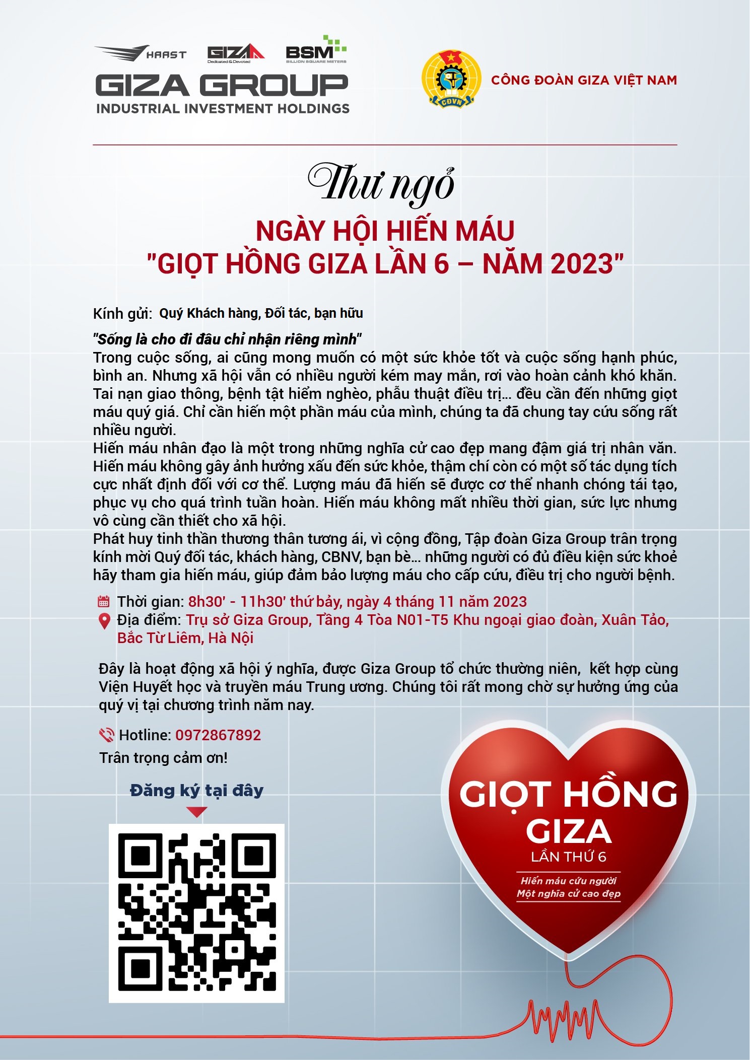 Thư ngỏ hiến máu_Gửi đối tác